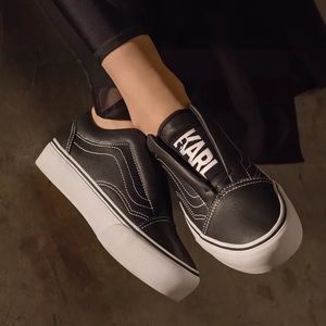 VANS X Karl Lagerfeld Old Skool Laceless Platform